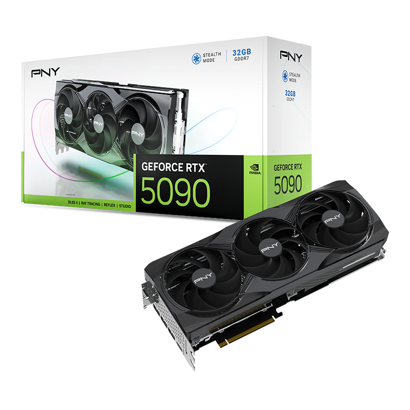 PNY GeForce RTX 5090 Triple Fan GPU 32GB GDDR7